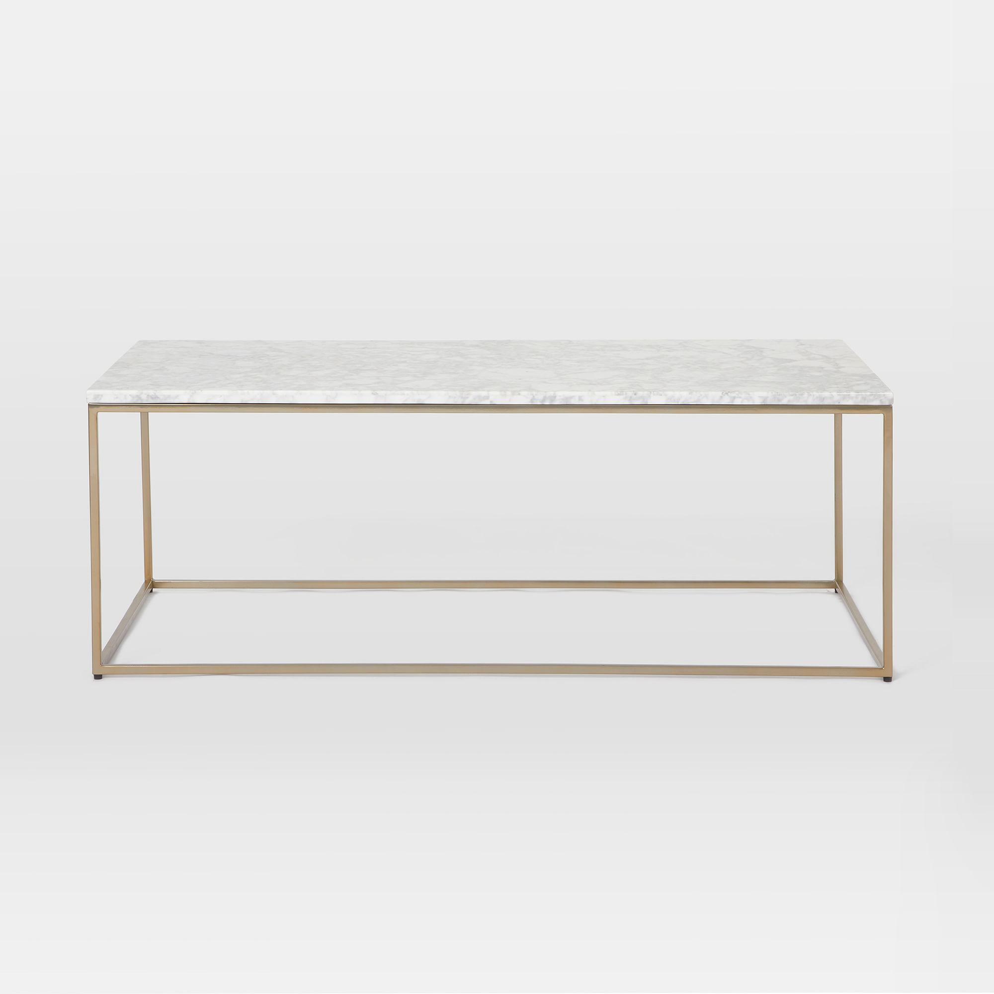 West elm streamline clearance marble coffee table